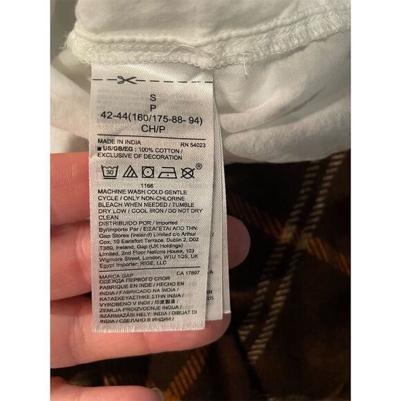 GAP Women's White Flowy Short Sleeve V-Neck Blouse Size S - Picture 10 of 11